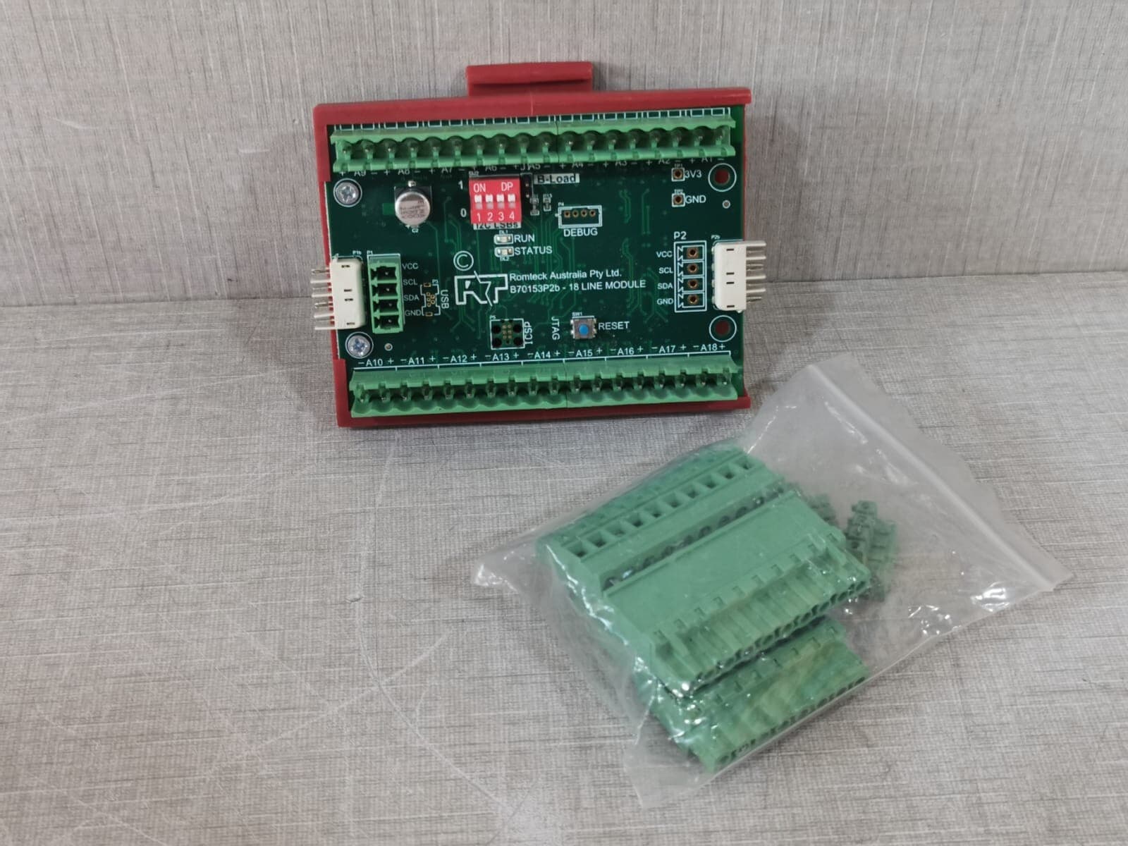 Romteck B70153P2b 18 Line Module PCB Card