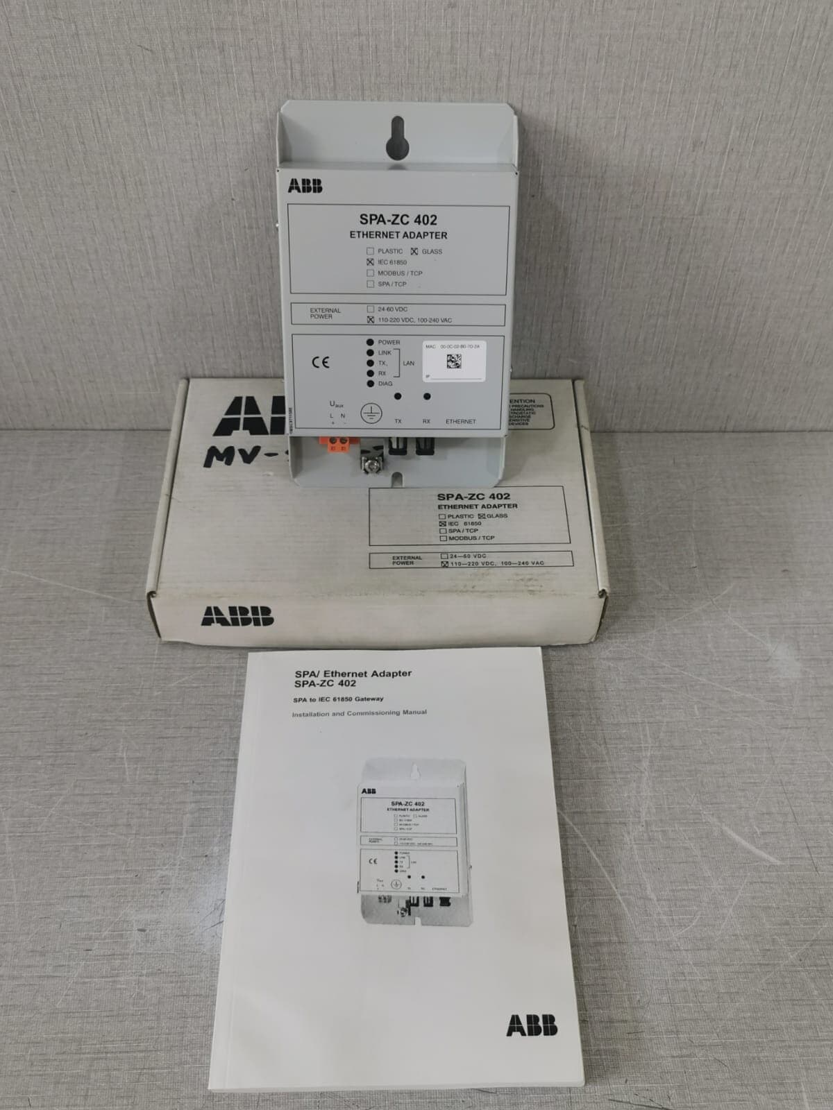 ABB SPA-ZC 402 ETHERNET ADAPTER REV C2.1.1