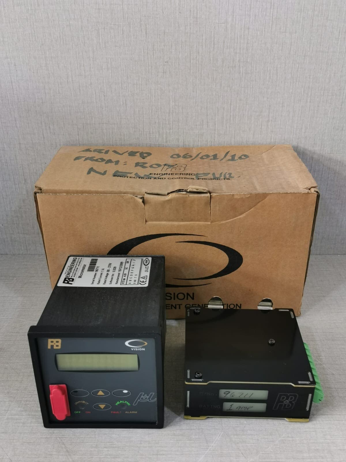 P+B ENGINEERING PROTECTION RELAY VISION MICROMOTOR POWERD SOFTWARE VER: 0-039