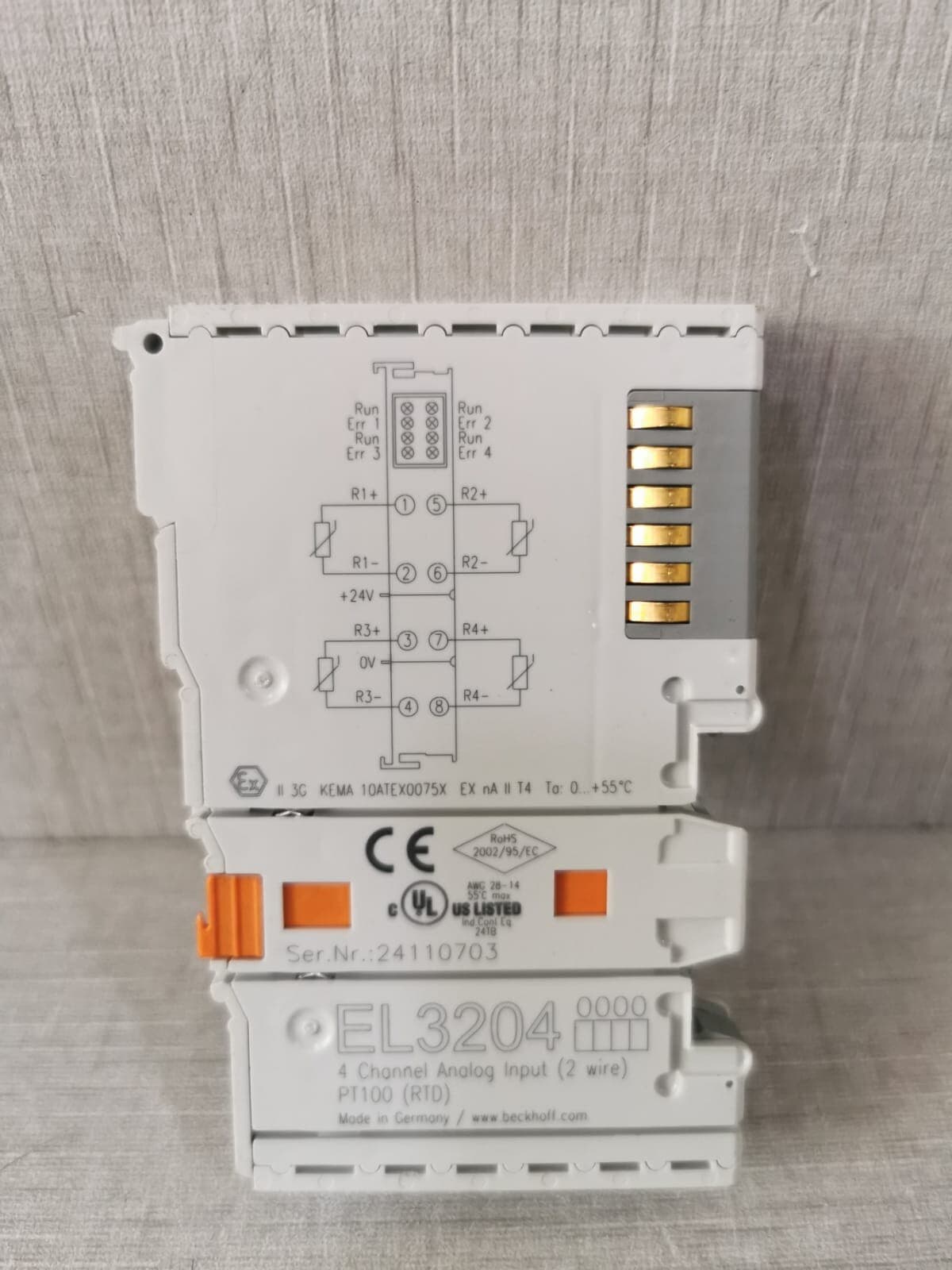 BECKHOFF EL3204 4-CHANNEL ANALOG INPUT
