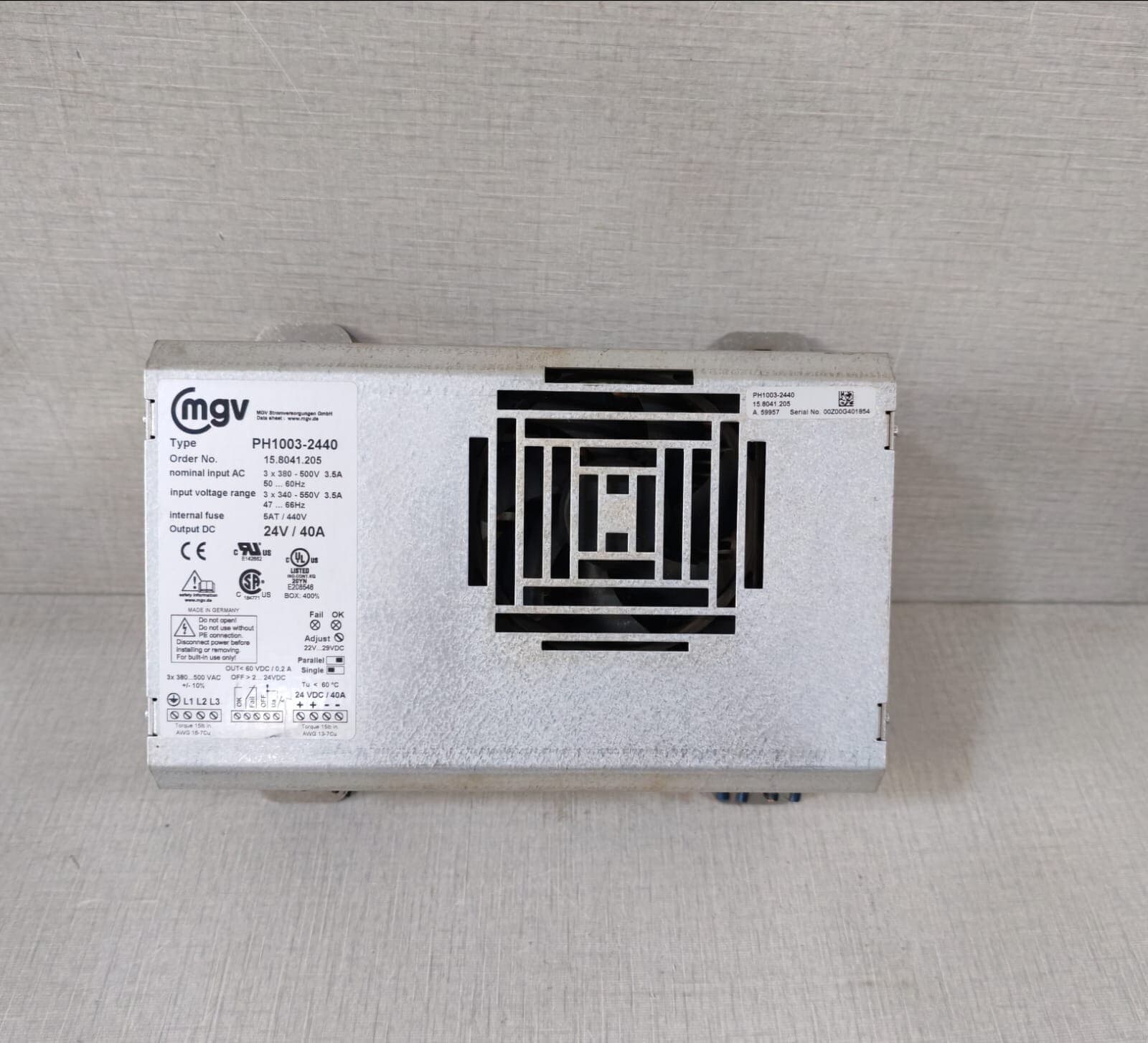 MGV PH1003-2440 Output Power Supply 15.8041.205