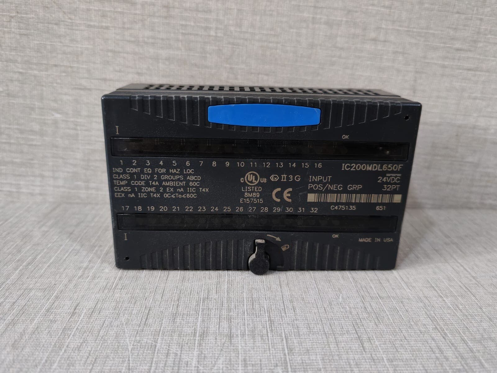 GE Fanuc IC200MDL650F GE FANUC IC200MDL650F INPUT MODULE