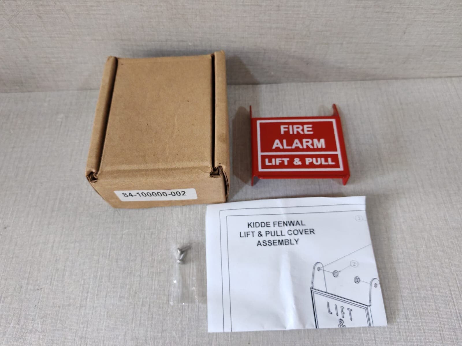 KIDDIE FENWAL 84-10000-002 FIRE ALARM LIFT AND PULL COVER