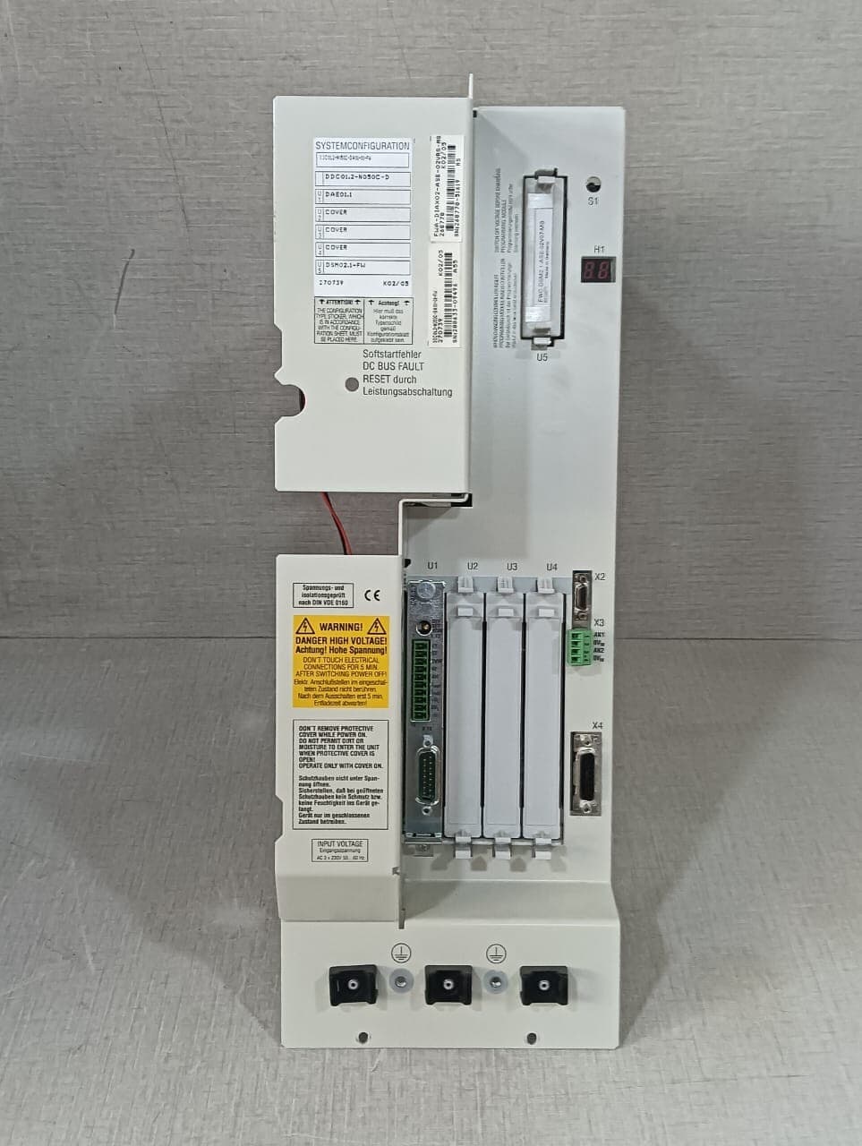 Rexroth DDC01.2-N050C-DA01-01-FW REXROTH / INDRAMAT DDC01.2-N050C-DA01-01-FW AC SERVO COMPACT CONTROLLER