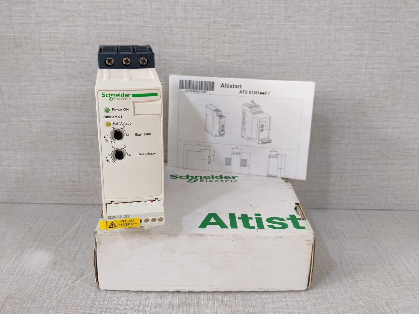 Schneider Electric Soft Starter ATS01N112FT Altistart 01, 066716 | 12A 110-480V