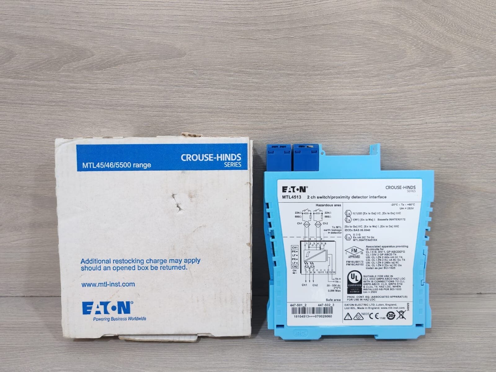 EATON MTL4513 2-CH SWITCH/PROXIMITY DETECTOR INTERFACE