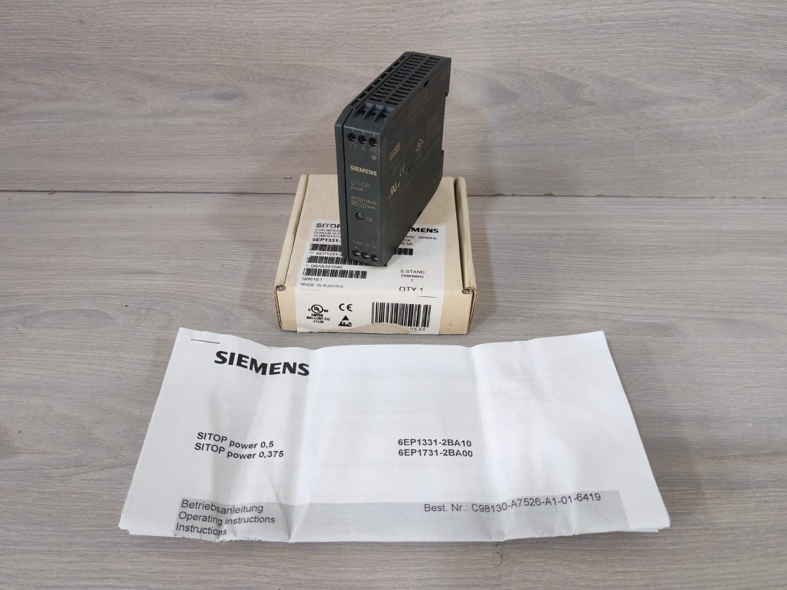 SIEMENS 6EP1331-2BA10 SITOP POWER SUPPLY