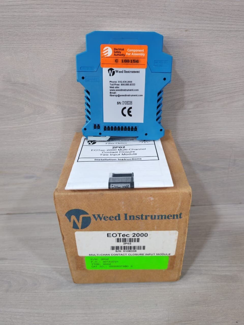WEED INSTRUMENT EOTEC 2000 MULTI-CHAN CONTACT CLOSURE INPUT MODULE 2P02