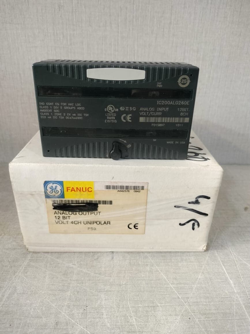 GE Fanuc IC200ALG260E Analog Input 12Bit Volt/Curr 8CH Module- W/O ORIG.BOX