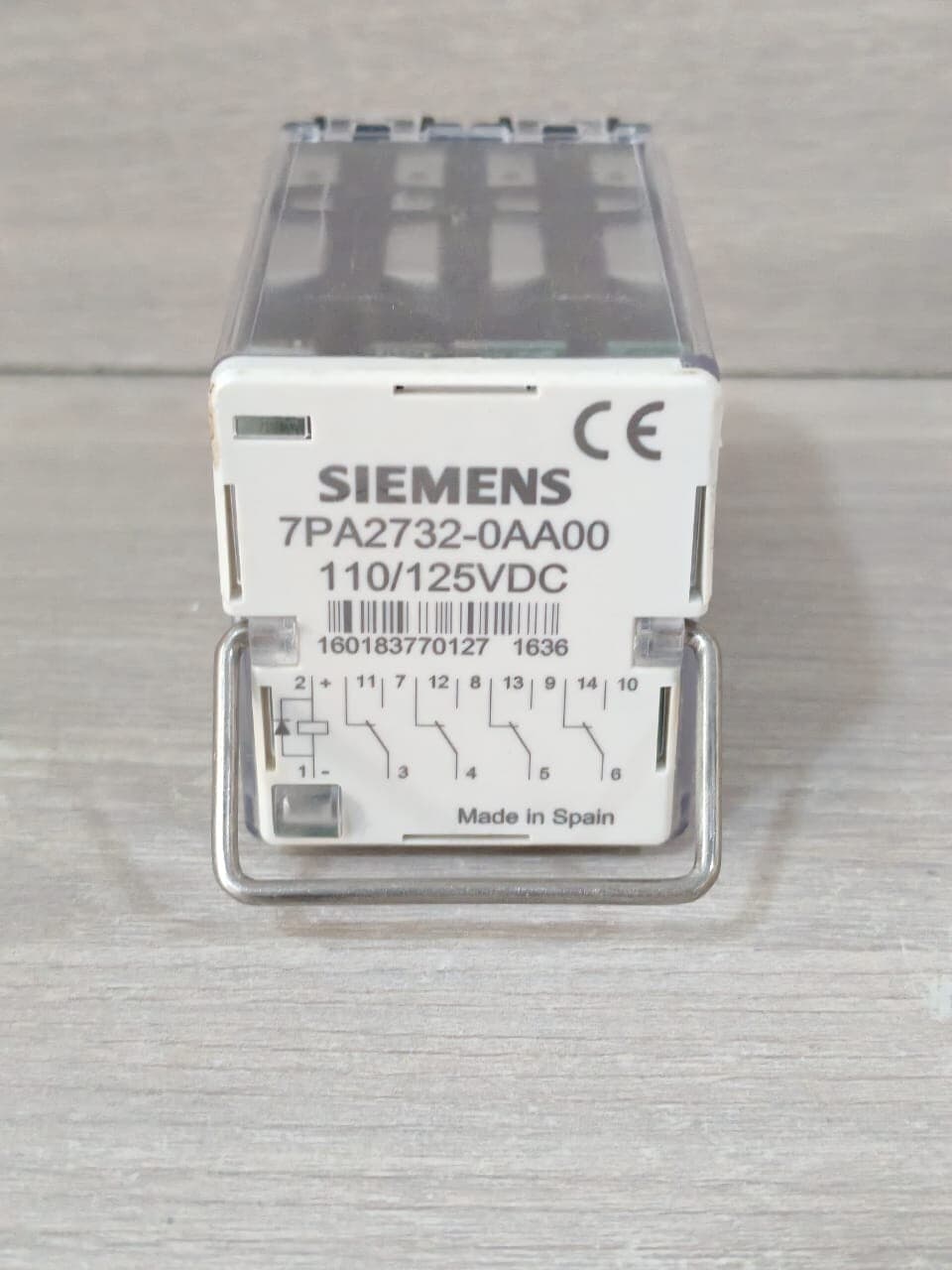 SIEMENS 7PA2732-0AA00 POWER RELAY WITH 16PINS 110/125VDC