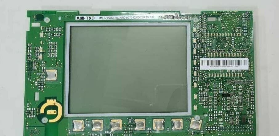 ABB T&D MM12 BASE BOARD 007342/0002 REV 0.9