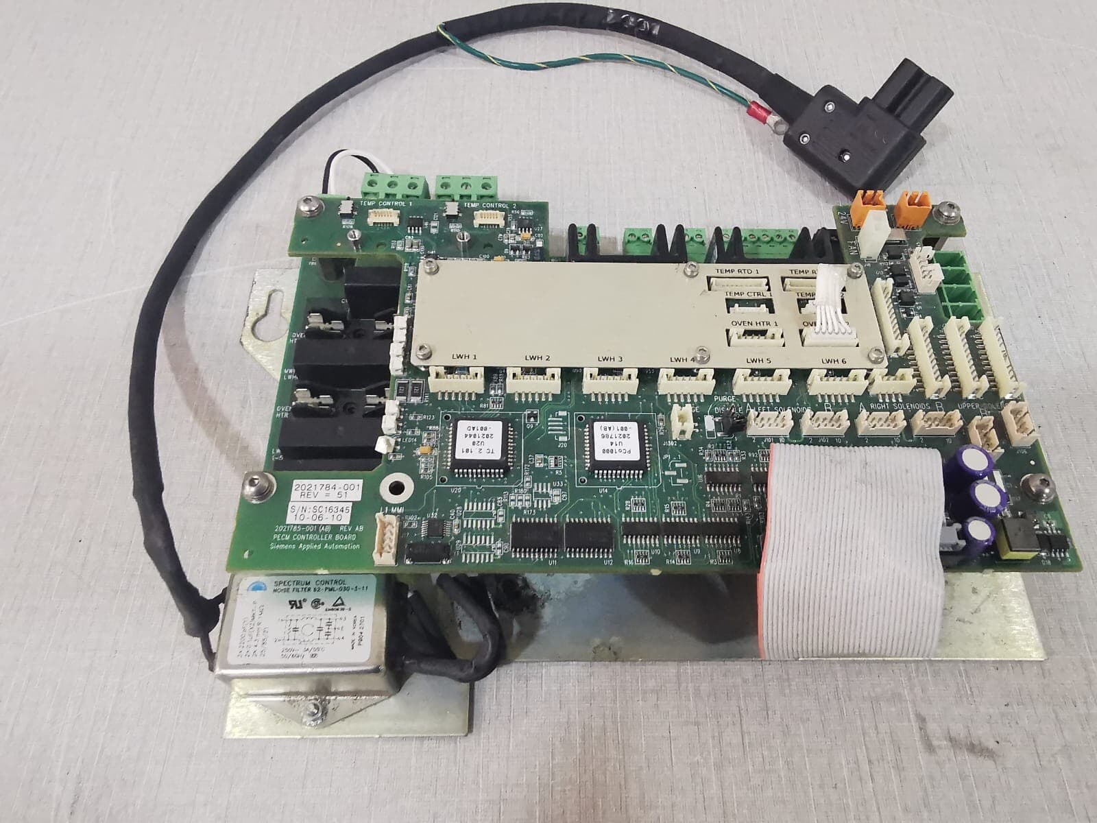 Siemens 2021784-001 REV=51 PECM CONTROLLER BOARD 2021785-001 REV AB