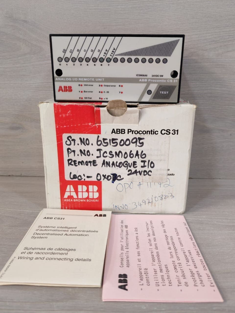 ABB PROCONTIC CS31 ICSM06A6 24VDC FPR3350601R1062-M CONTROLLER