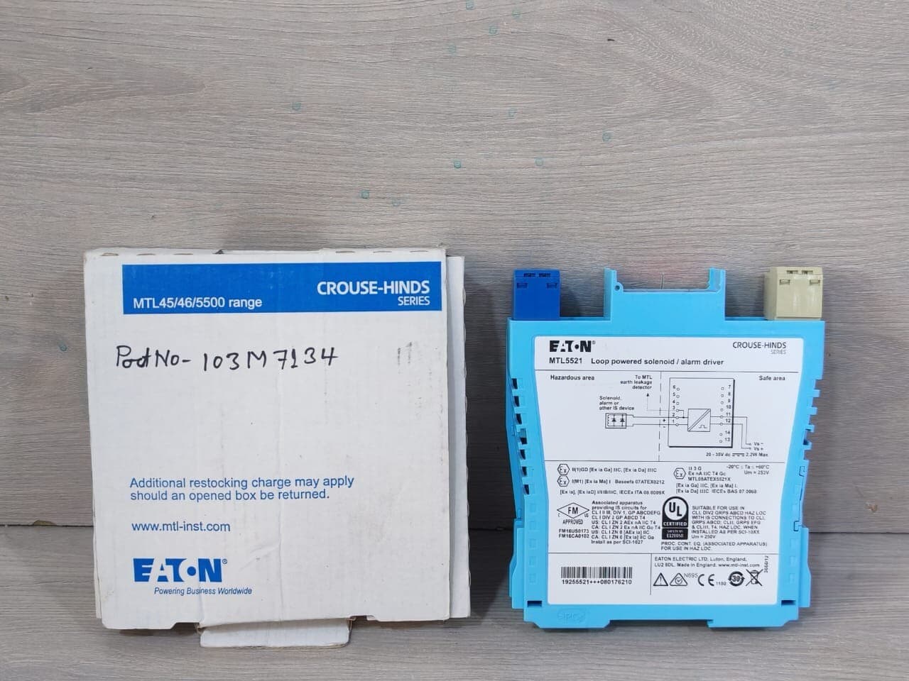 Eaton MTL5521 Loop Powered Solenoid/Alarm Driver
