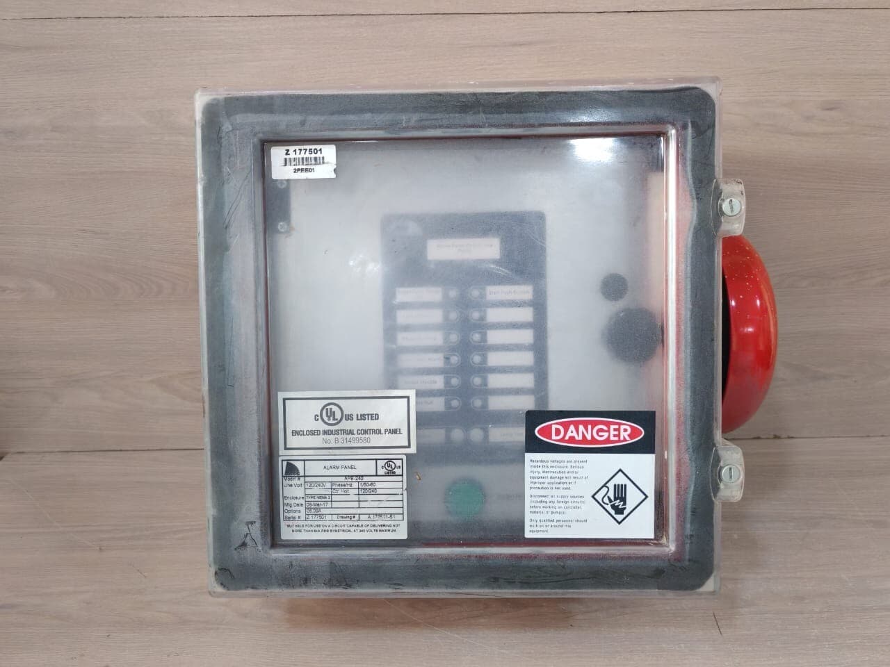 Tornatech APE-240 Alarm Panel Electric Fire Pump-Enclosure Type NEMA 2