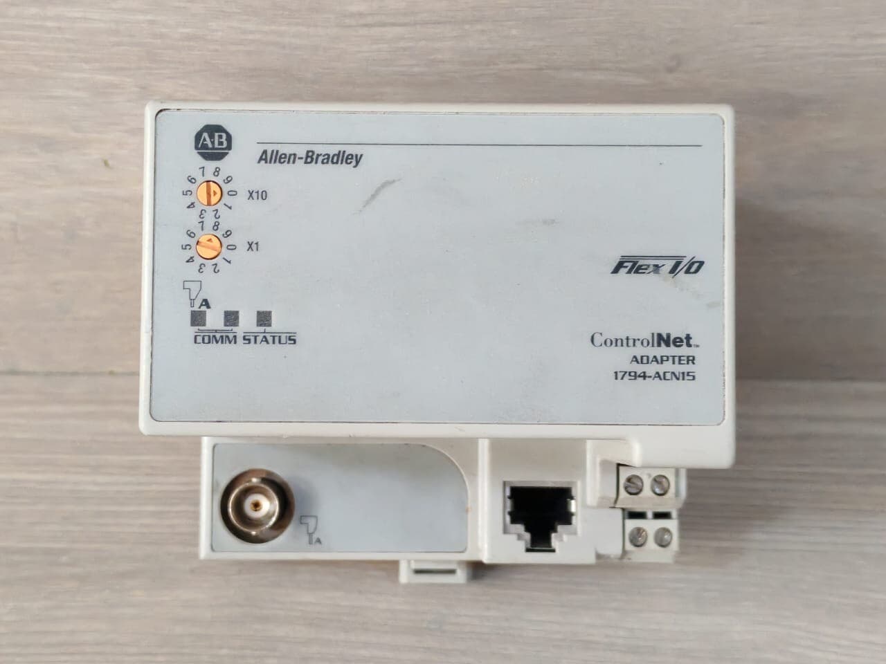 Allen-Bradley 1794-ACN15 Ser D ControlNet Adapter PN-62520 F/W 10.3
