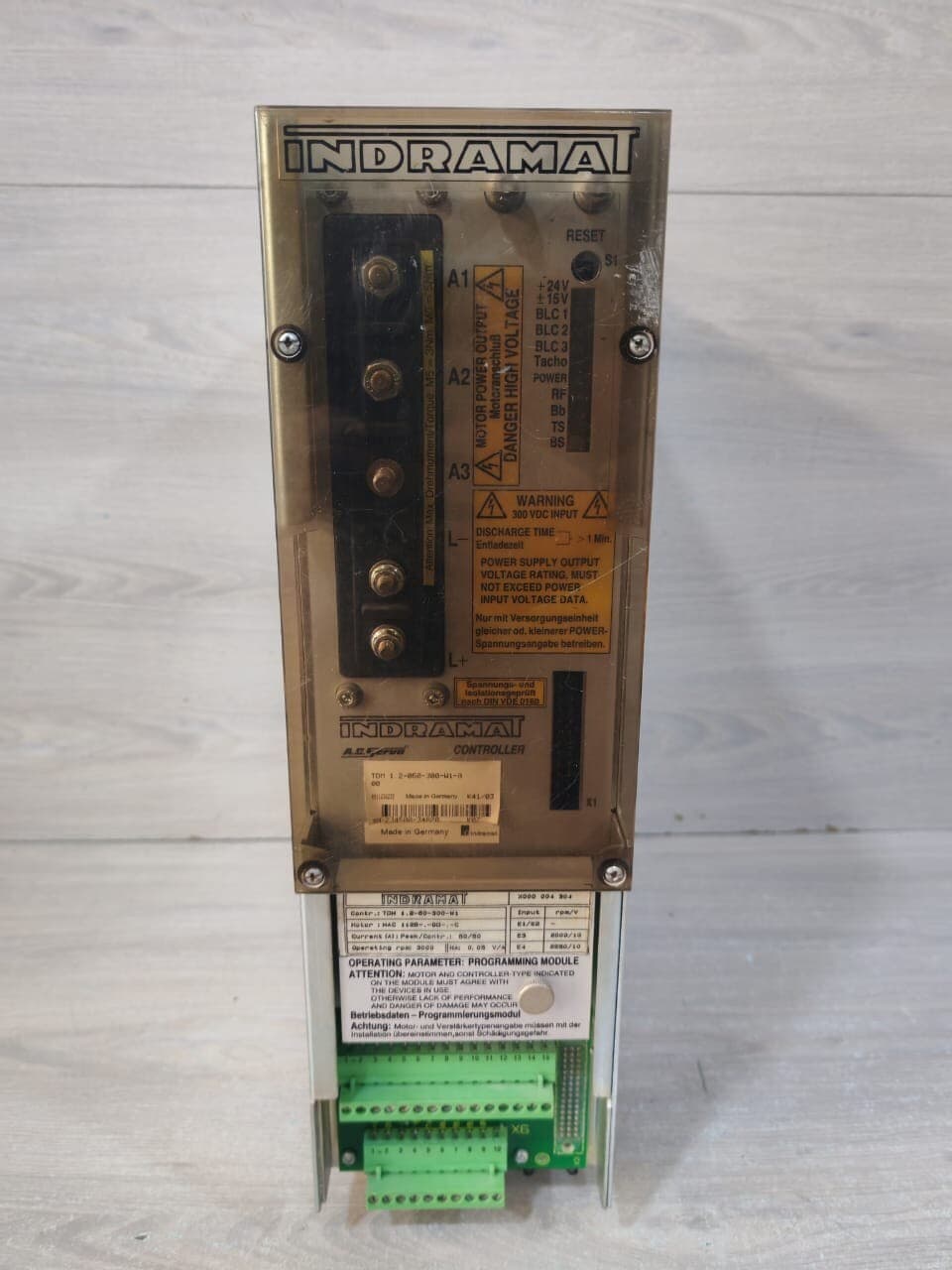 Indramat TDM 1.2-50-300-W1 / TDM 1.2-050-300-W1-0 A.C Servo Controller
