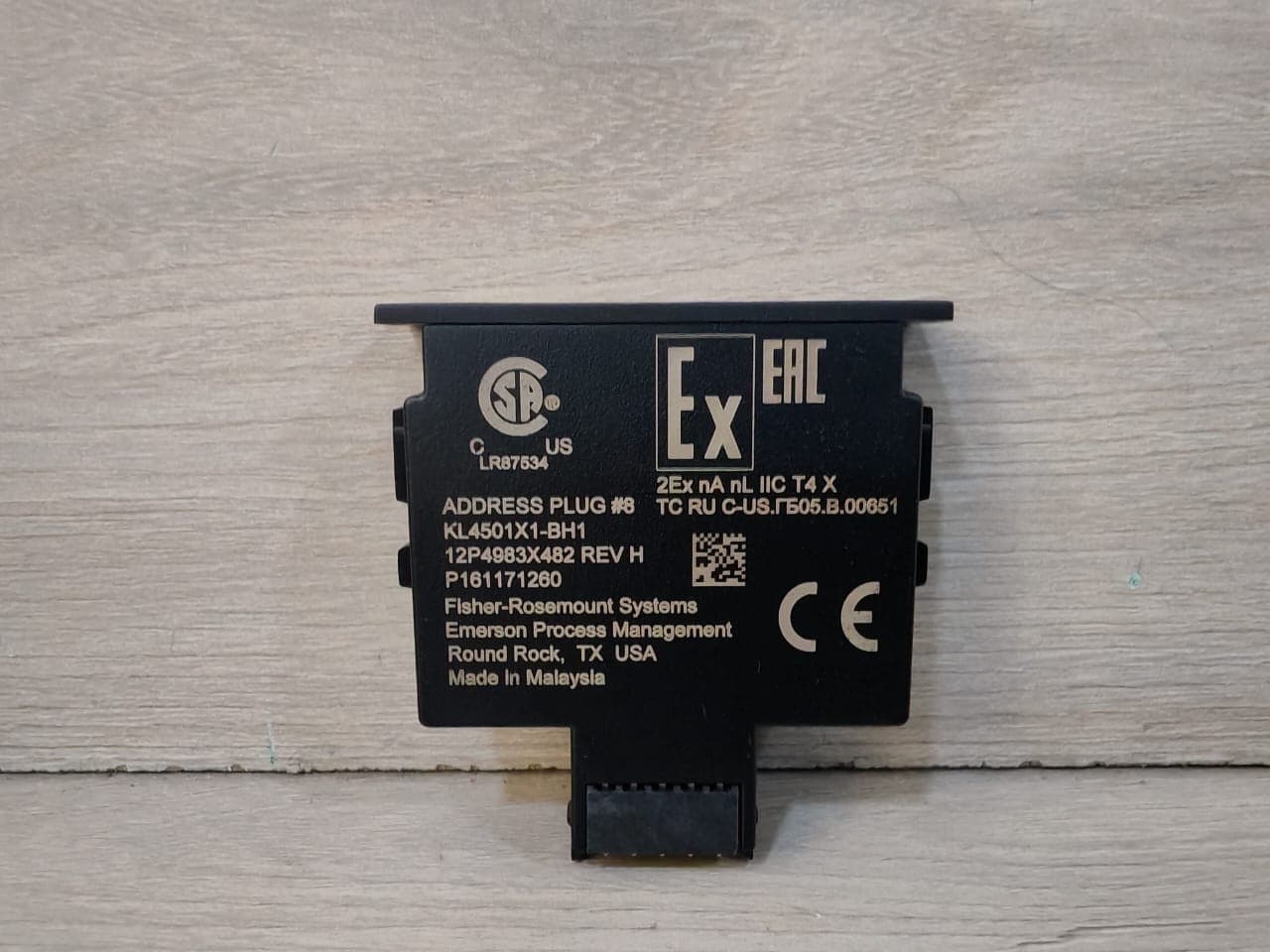 FISHER ROSEMOUNT KL4501X1-BH1 ADDRESS Plug No.8 12P4983X482 REV. H