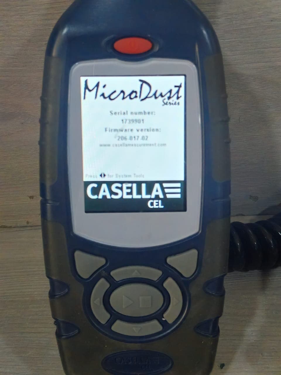 CASELLA CEL-712 F/W VER. 206-017-02 MICRODUST SERIES PRO TESTER-INCOMPLETE ACCS