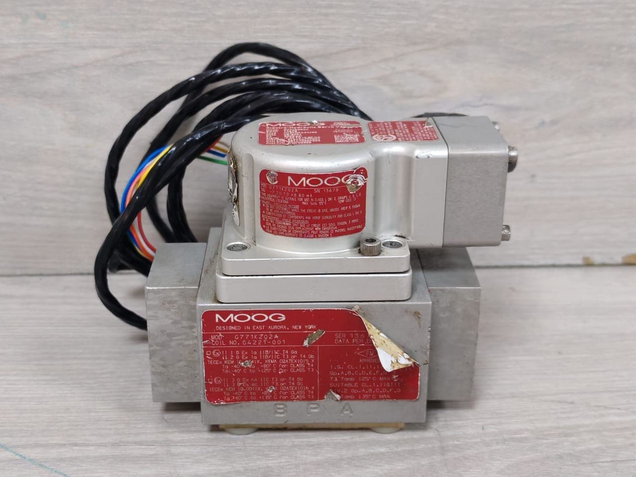MOOG G771K202A ELECTRO HYDRAULIC SERVO VALVE