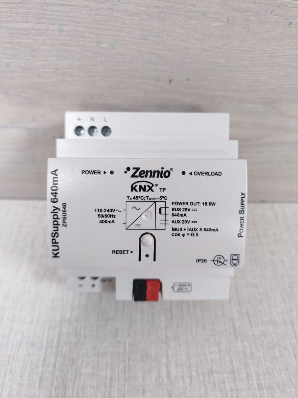 ZENNIO ZPSU640 KUPSupply 640mA POWER SUPPLY
