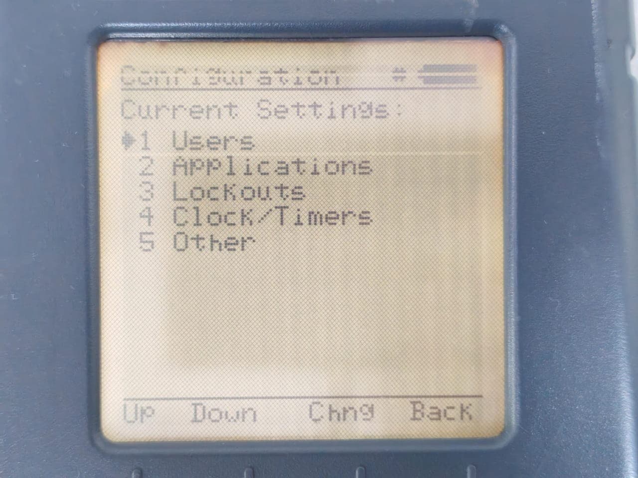 YOKOGAWA 4150X YHC4150 X-01 V2.06 FIELD HART COMMUNICATOR - LINE ON THE SCREEN