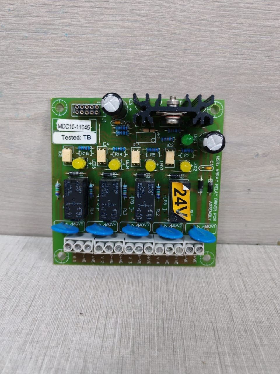 MDC 301182-2 MSRx Array Relay Driver PCB Assembly