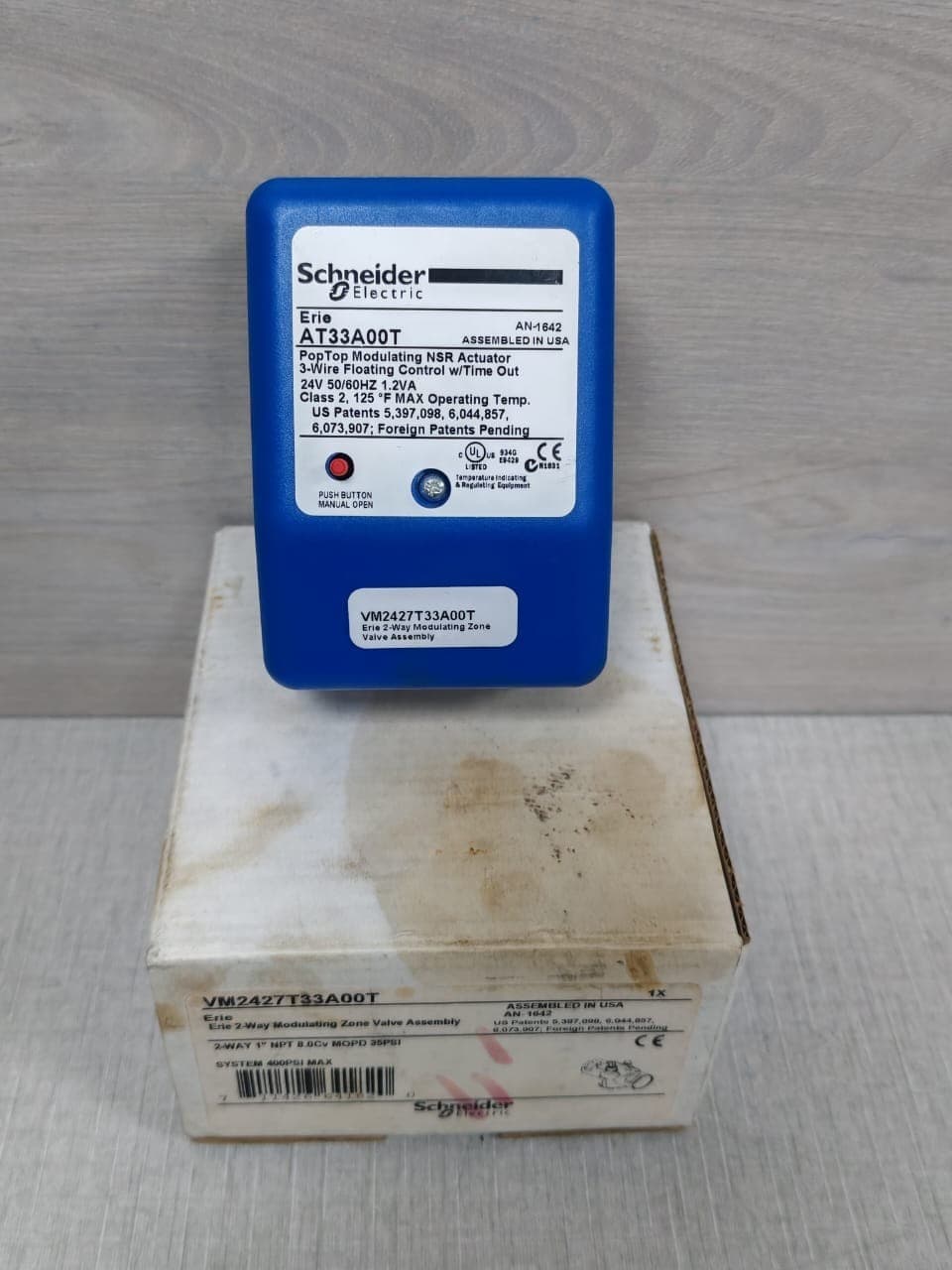 Schneider Electric VM2427T33A00T / AT33A00T PopTop Modulating Nsr Actuator