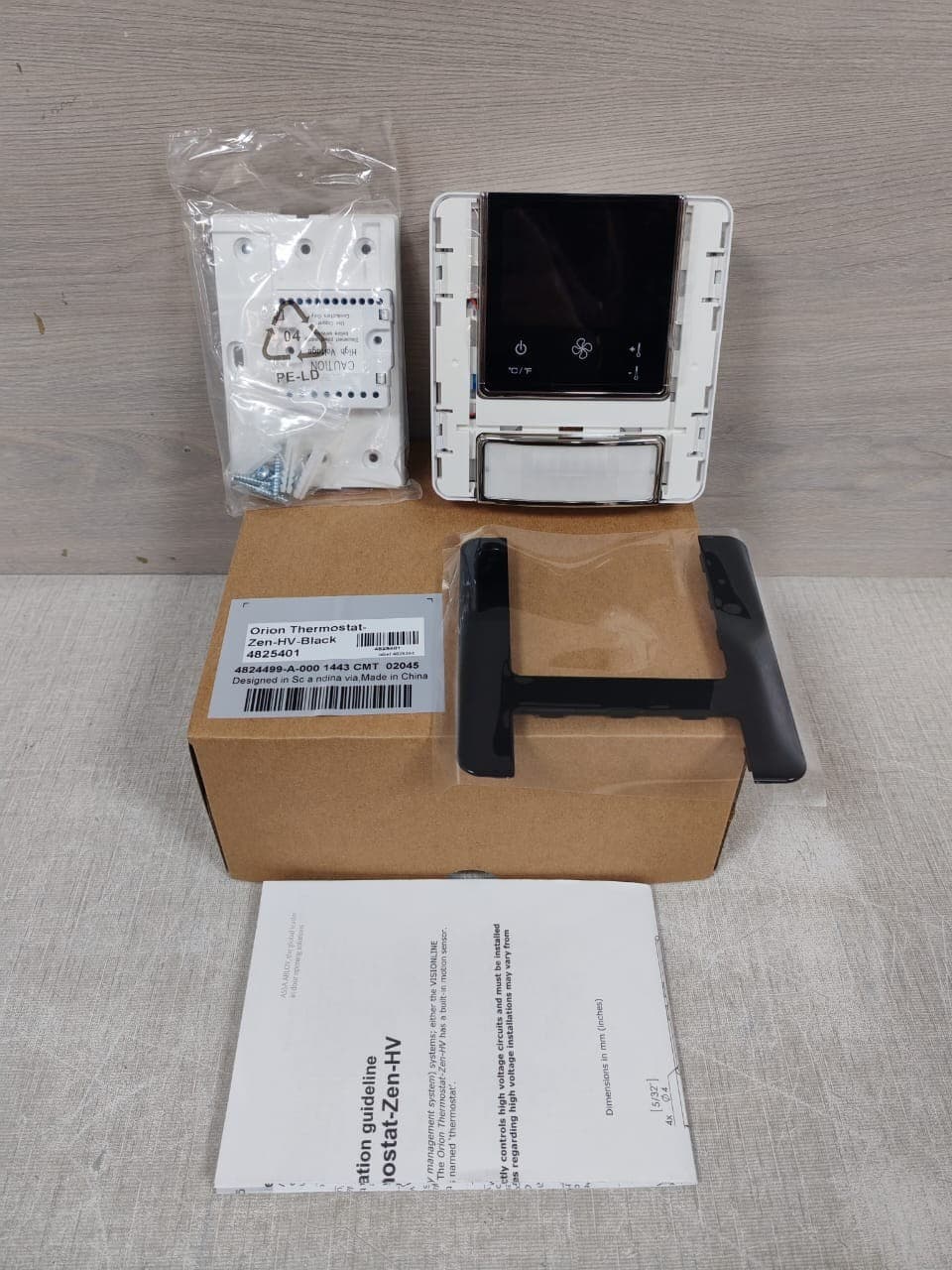 VINGCARD ELSAFE 4824499 / 4824499-A VINGCARD ELSAFE ORION THERMOSTAT ZEN-HV BLACK 4824499 / 4824499-A
