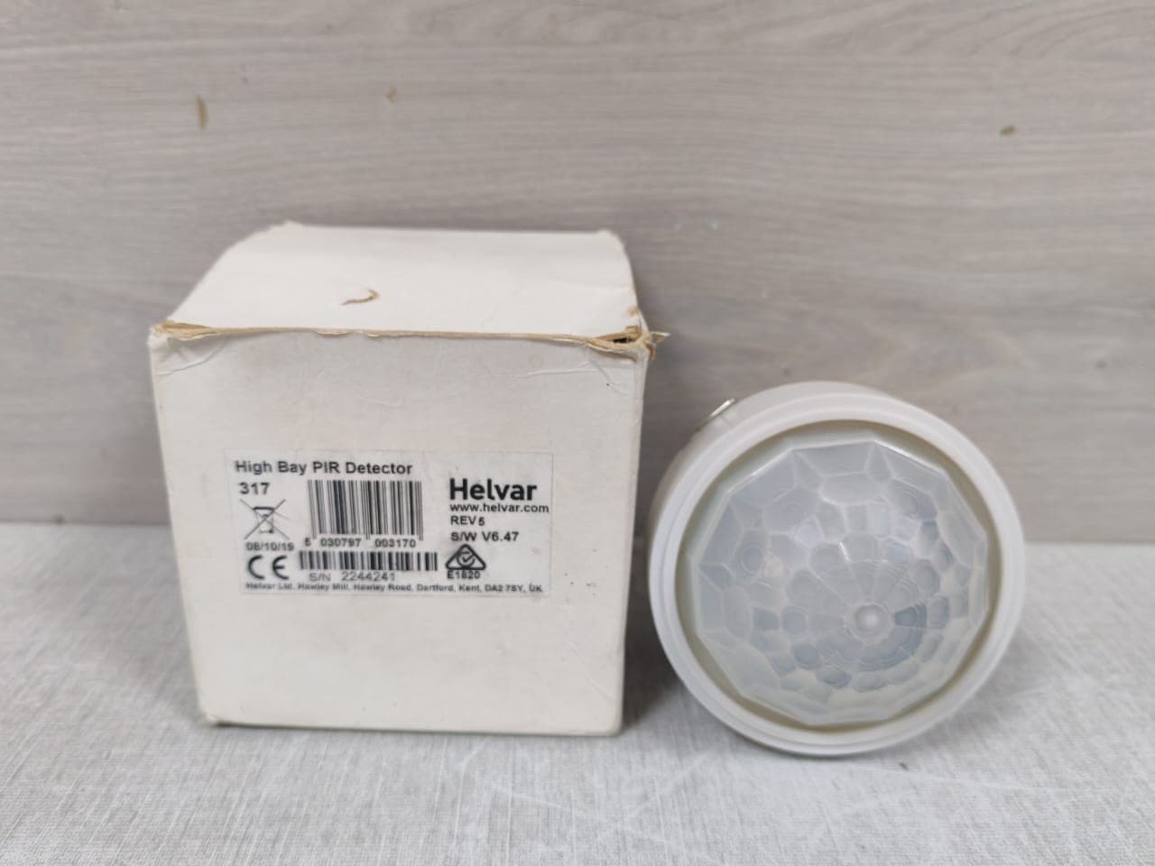 HELVAR Digidim 317 High Bay PIR Detector Rev.5 S/W V6.47