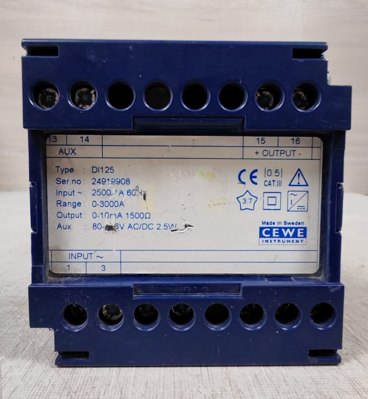 CEWE DI125 Transducer 0-3000A