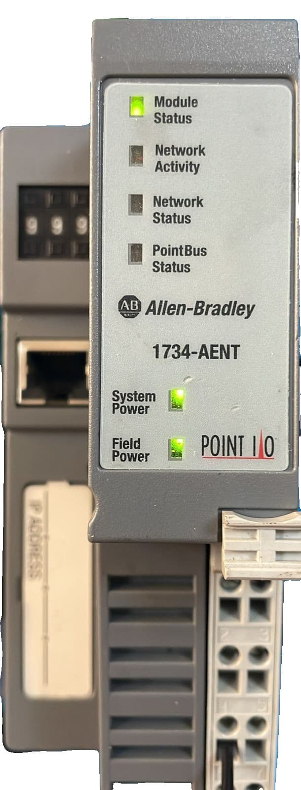 ALLEN BRADLEY 1734-AENT / 1734-AENT A SER.A F/W3.009 ETHERNET NETWORK ADAPTER