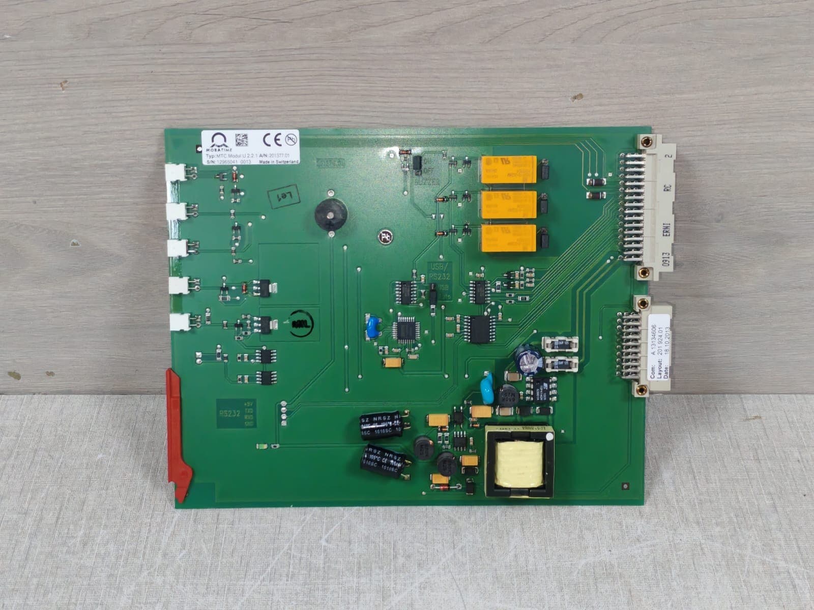MOBATIME MTC MODUL U 2.2.1 201377.01/201376.01 PRINTED CIRCUIT BOARD