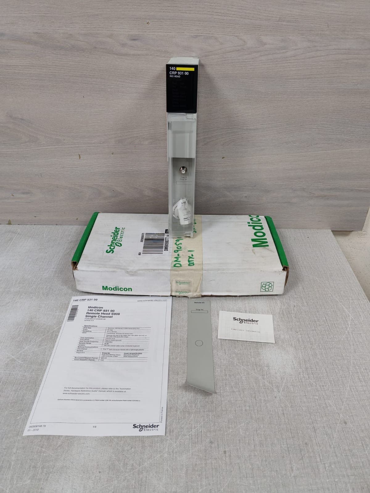 SCHNEIDER ELECTRIC 140CRP93100 RIO HEAD-END S908 1CH MODULE