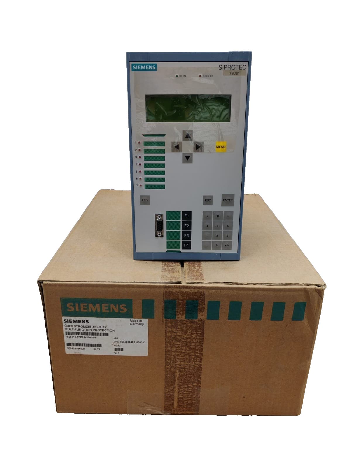 SIEMENS 7SJ6111-5EB92-1FA0/FF OVERCURRENT PROTECTION AND CONTROL