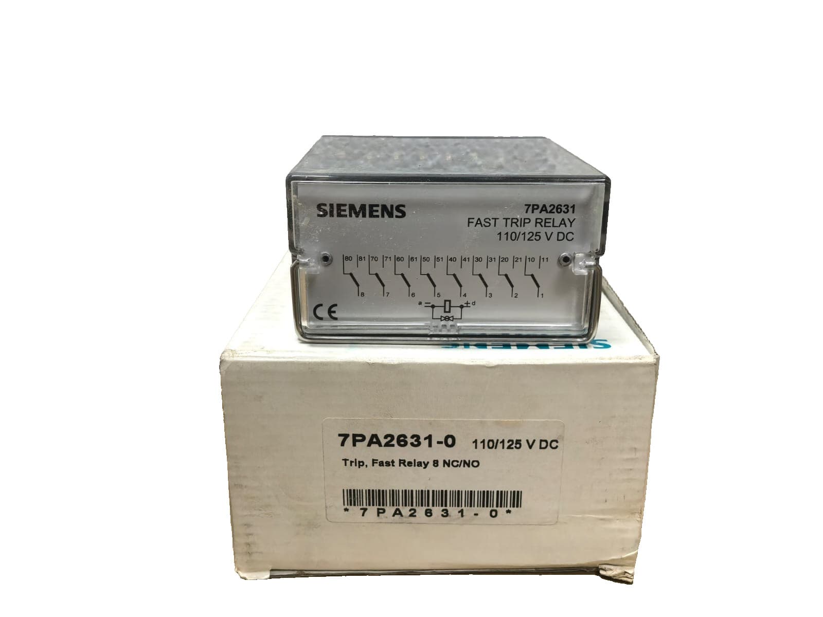 SIEMENS 7PA2631/7PA2631-0 TRIP,FAST RELAY 8NC/NO