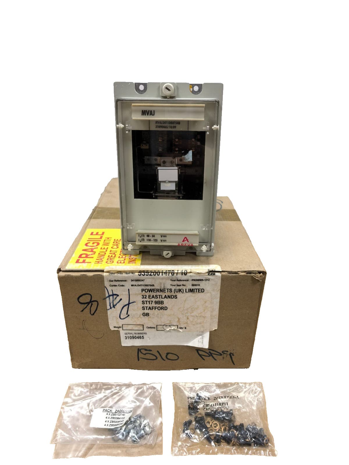 AREVA MVAJ34T1DB0754B AUXILLARY RELAY