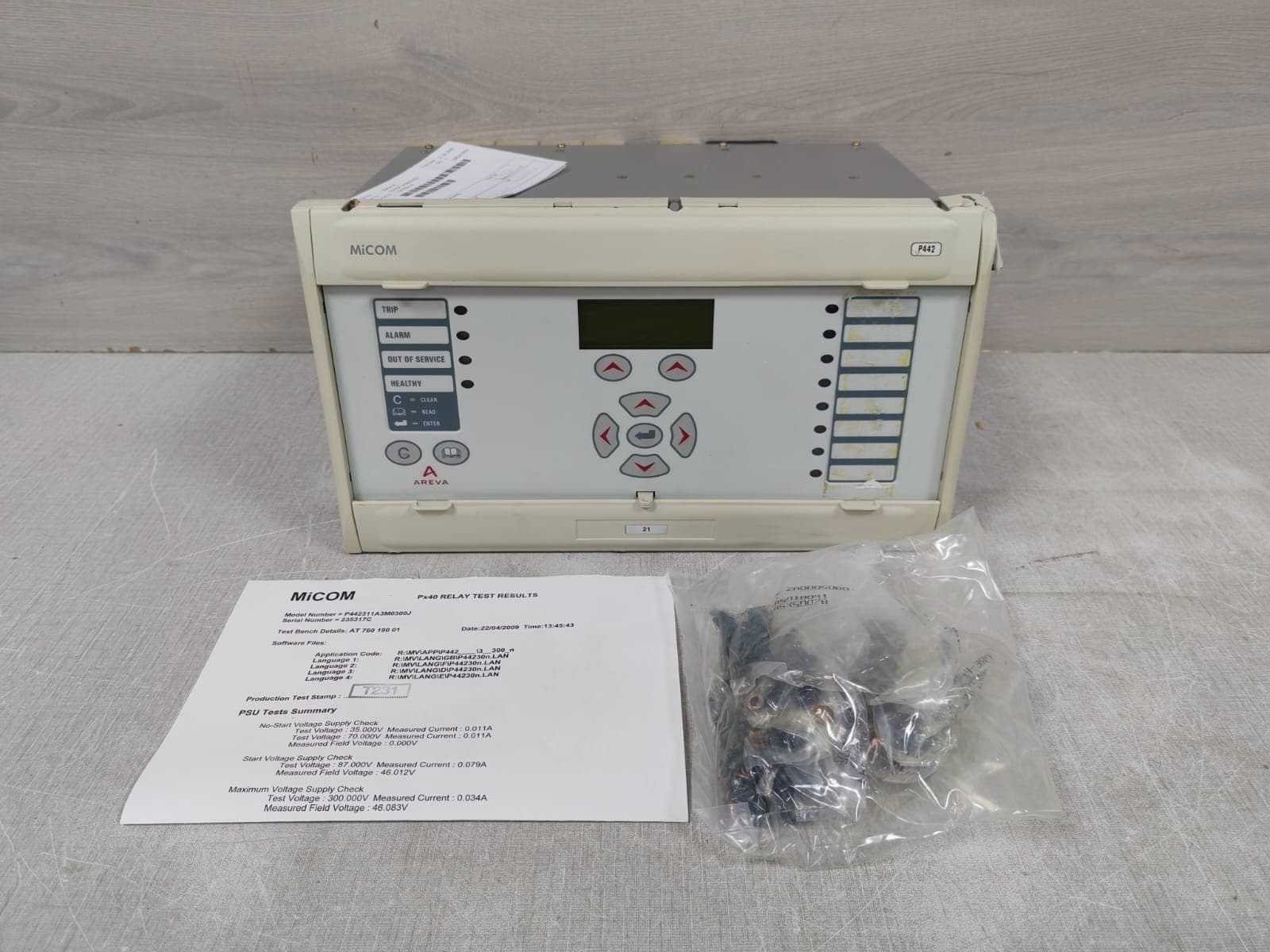 ALSTOM MICOM P442311AM0300J PROTECTION RELAY 100-120V
