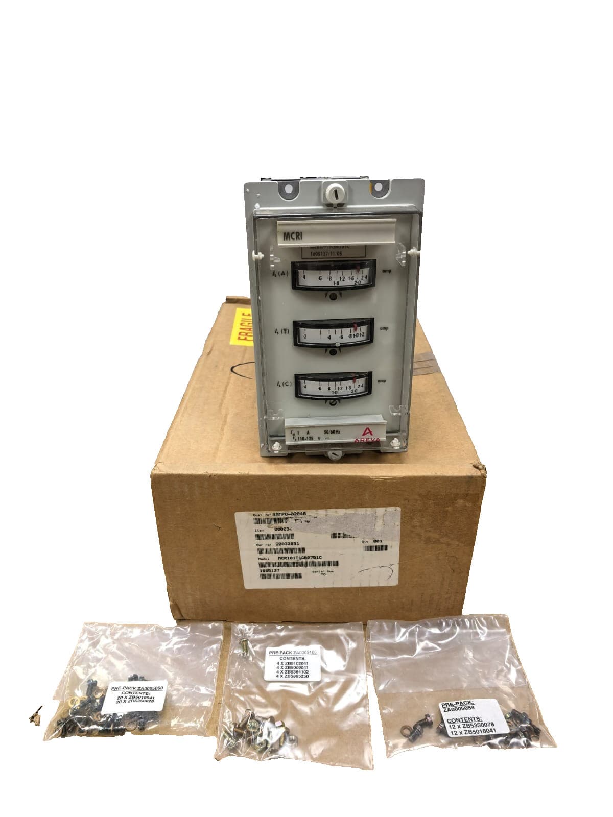 AREVA MCRI01T1CB0751C OVER CURRENT RELAY
