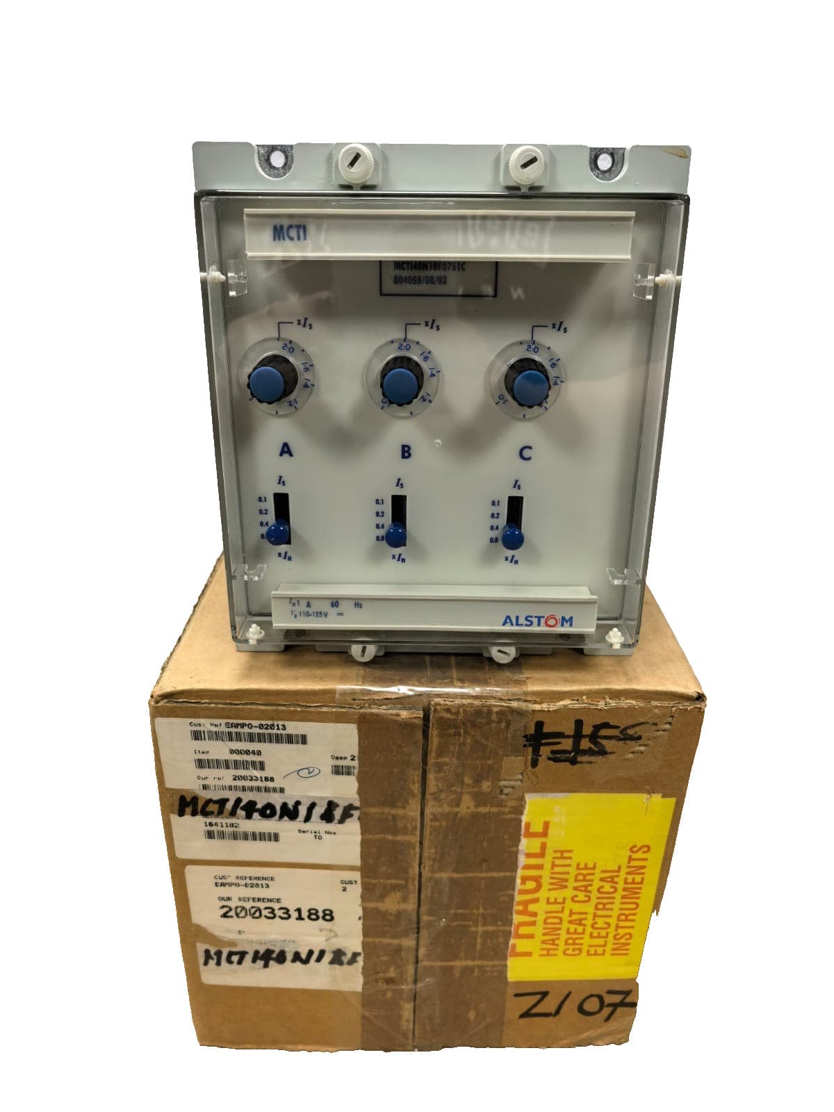 ALSTOM MCTI40N1BF0751C OVERCURRENT RELAY