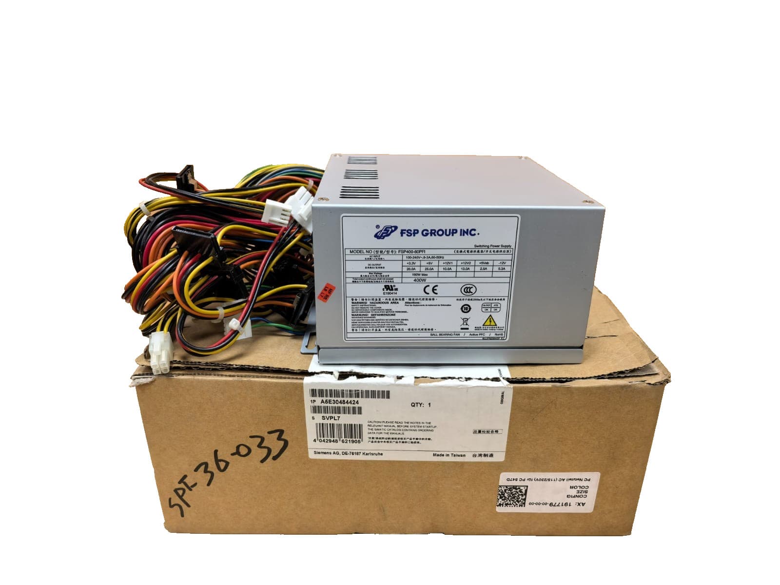 SIEMENS A5E30484424 POWER SUPPLY 100/240 VAC
