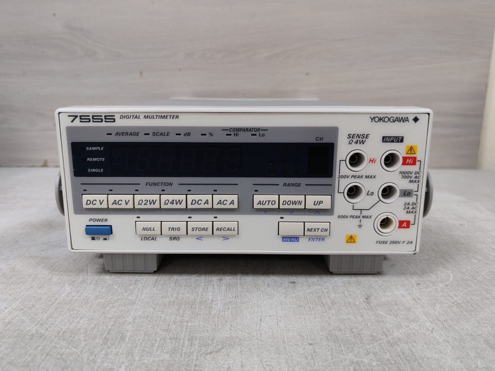 YOKOGAWA 7555 / 755501 -7-F 12WB18632 L DIGITAL MULTIMETER UNIT 230V