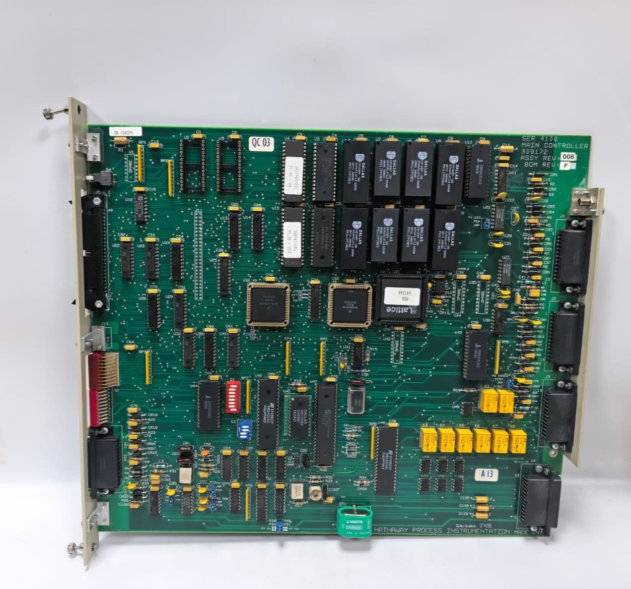 HATHAWAY PROCESS INSTRUMENTS SER 4100 MAIN CONTROLLER 309172 ASSY REV.008