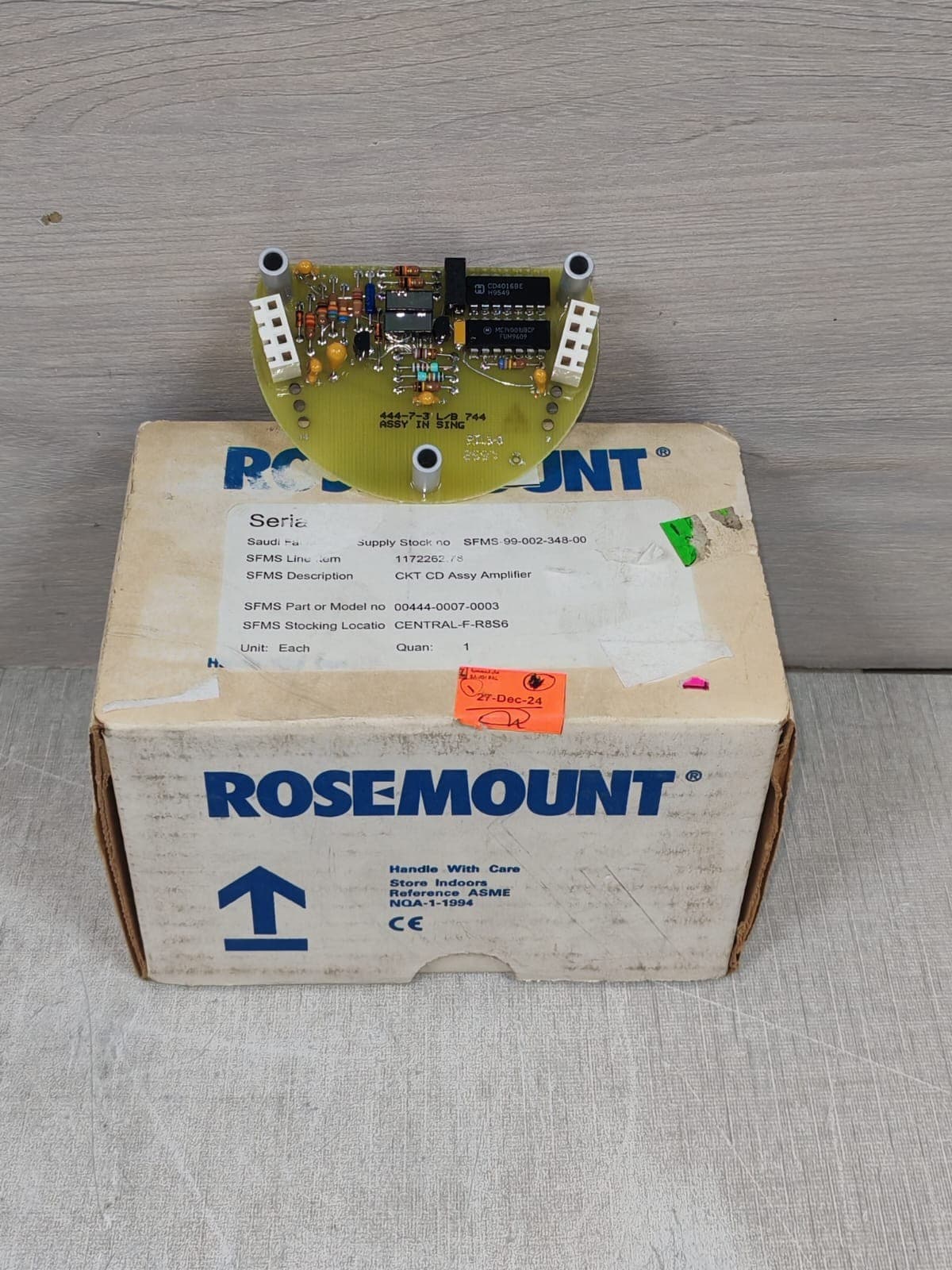 ROSEMOUNT 444-7-3 PRINTED CIRCUIT BOARD