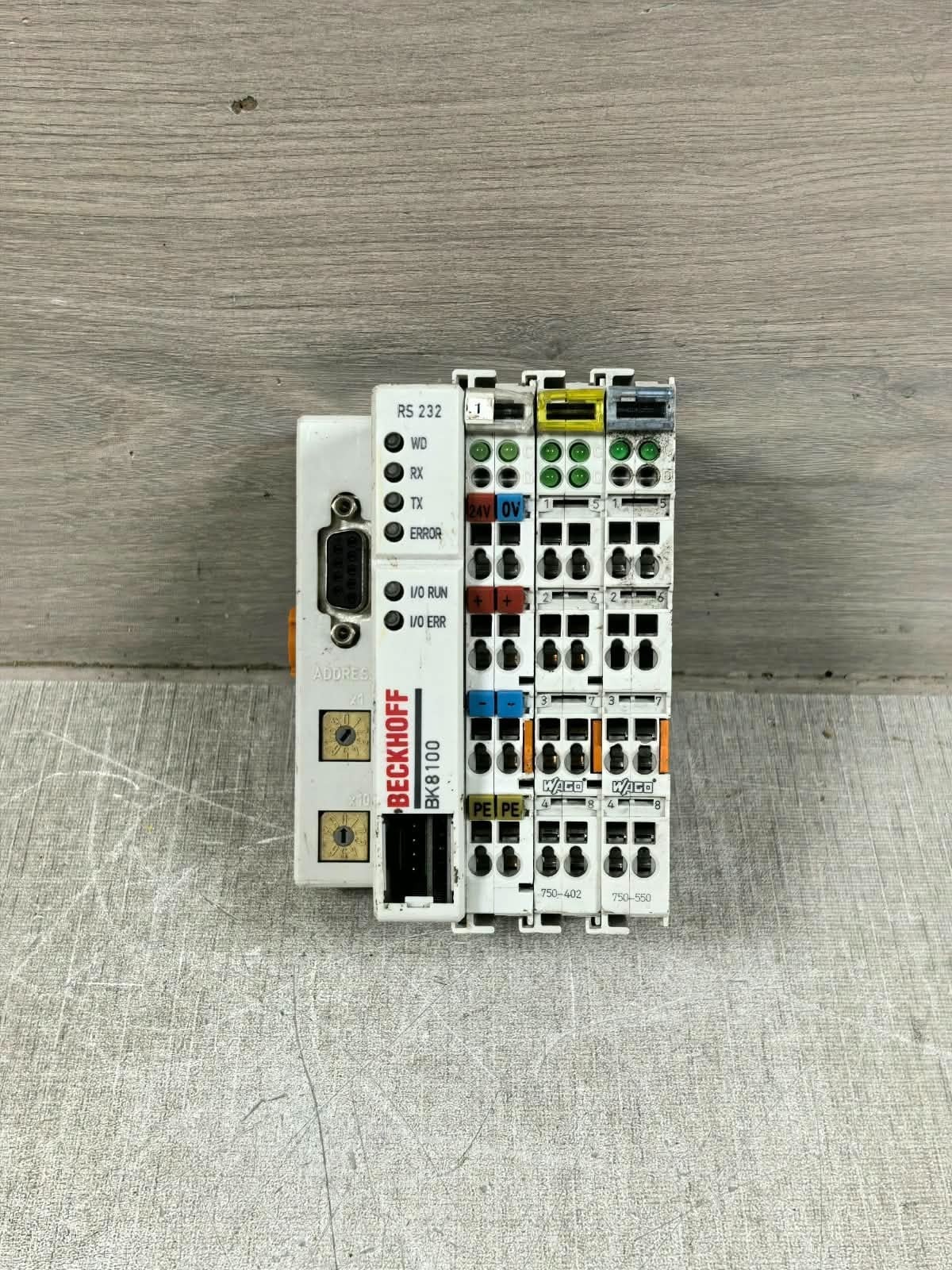 Beckhoff 750-550/750-402 BECKHOFF BK8100 750-550/750-402 RS232 COUPLER 24VDC