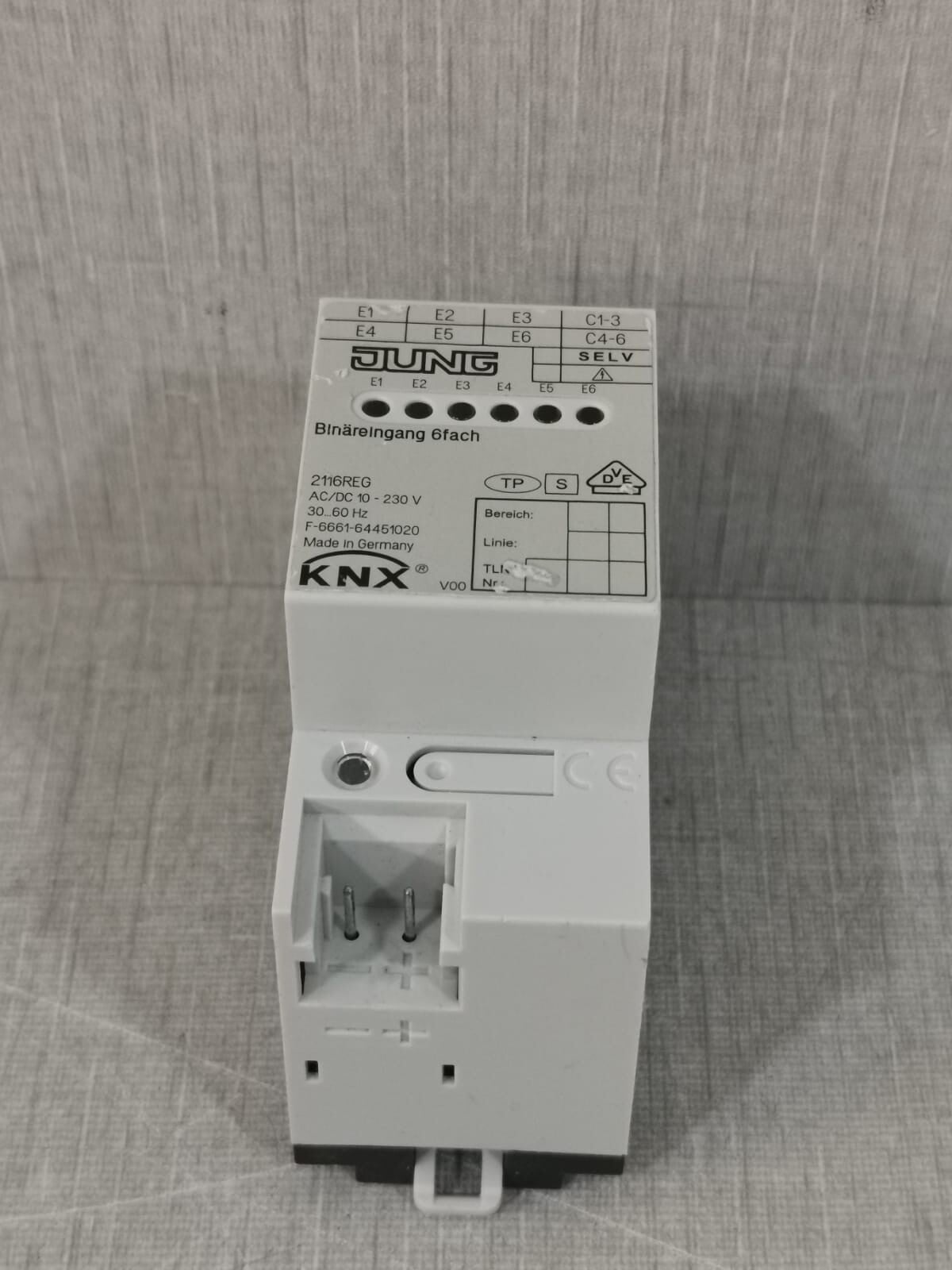Jung 2116REG Jung 2116REG KNX Binary Input 6x