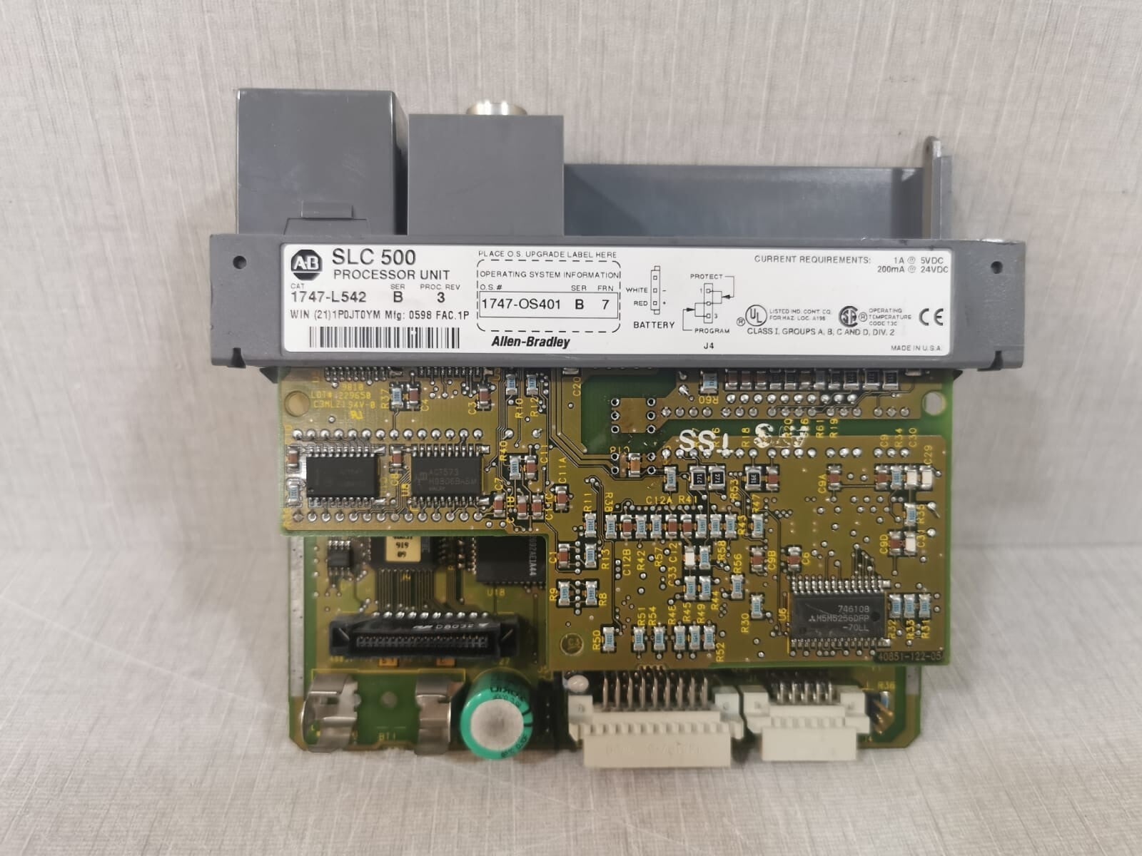 Allen-Bradley 1747-l542 Allen-Bradley 1747-l542 Ser B Proc Rev3 SLC 500 Processor Unit
