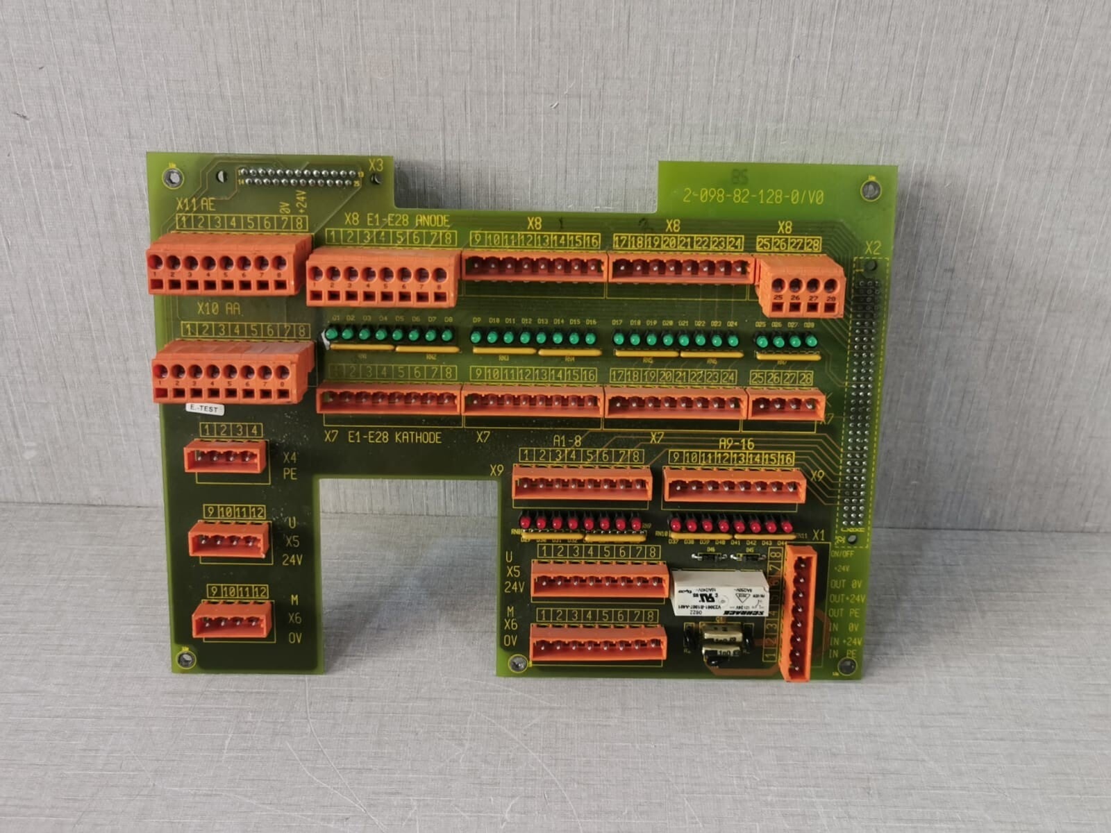 KRONES 2-098-82-128-0/V0 KRONES 2-098-82-128-0/V0 CONNECTOR BOARD 2098821280
