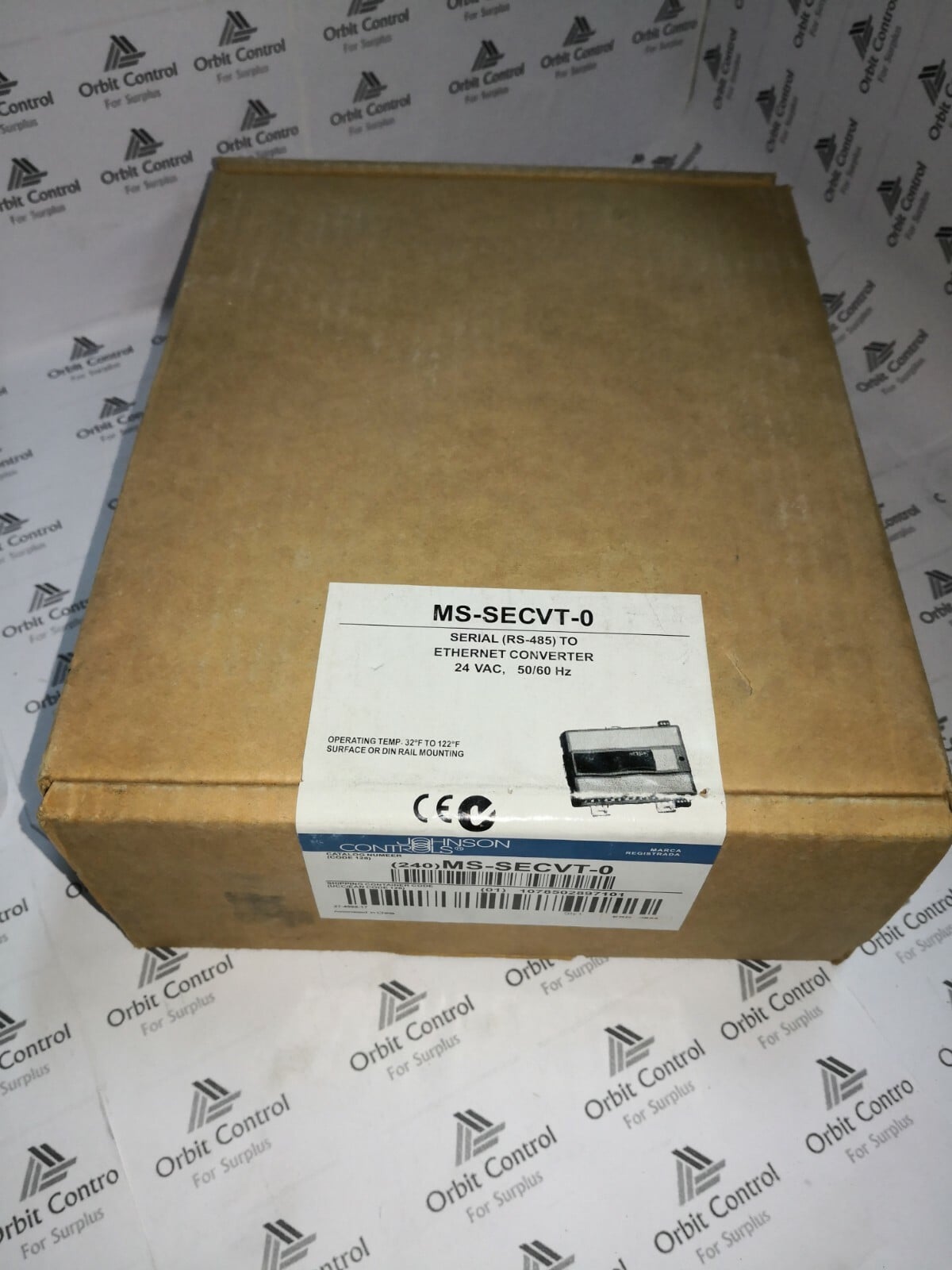 Johnson Controls MSSECVT0 JOHNSON CONTROLS MS-SECVT-0 / MSSECVT0 ETHERNET CONVERTER