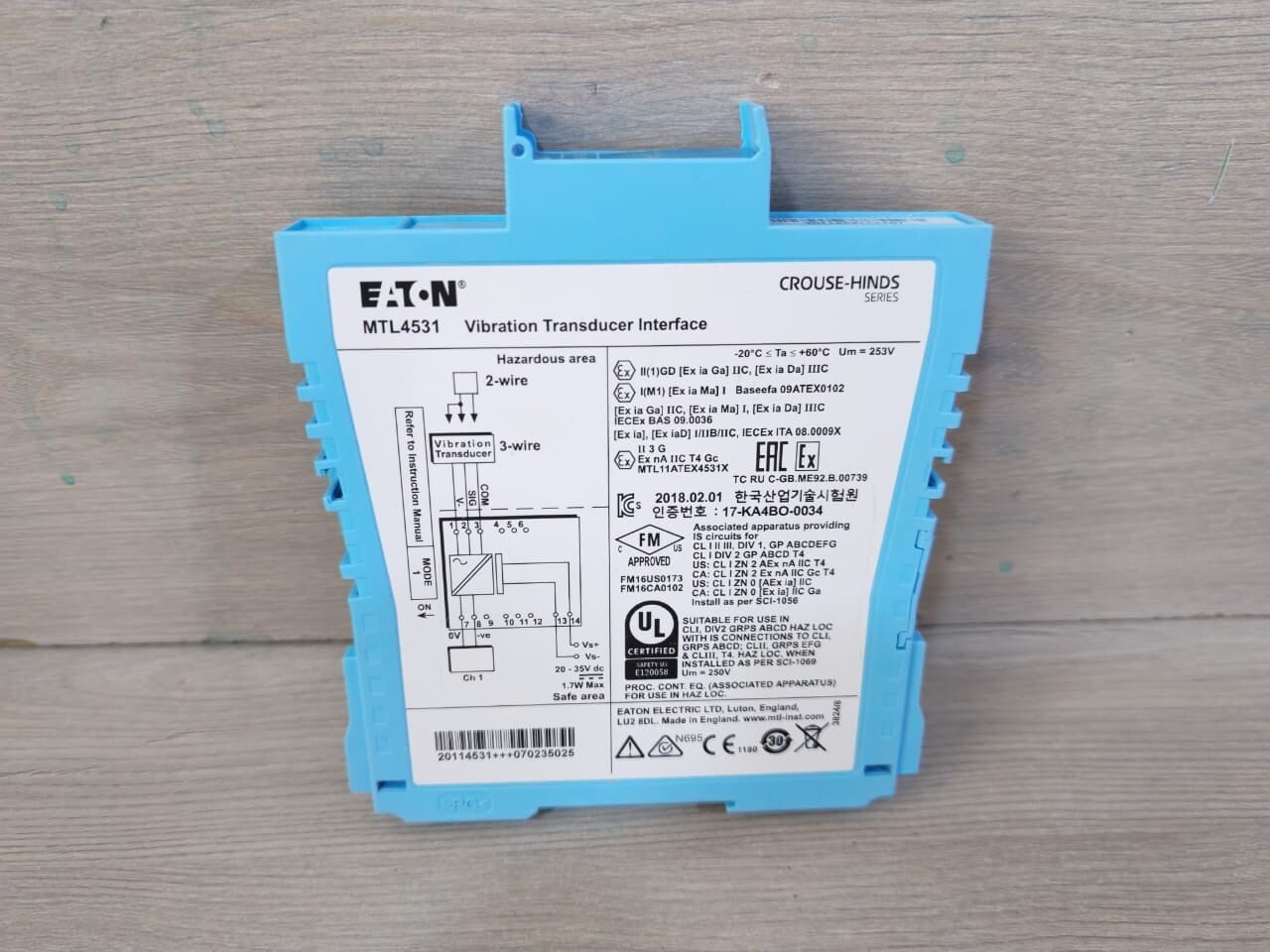 Eaton MTL4531 Eaton MTL4531 Vibration Transducer Interface